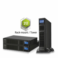 เครื่องสำรองไฟฟ้า CLEANLINE TR-Series True On-Line Rack-mount ขนาด 1kVA ถึง 3kVA (ด้านหน้า)