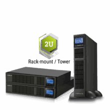 เครื่องสำรองไฟฟ้า CLEANLINE TR-Series True On-Line Rack-mount ขนาด 1kVA ถึง 3kVA (ด้านหน้า)
