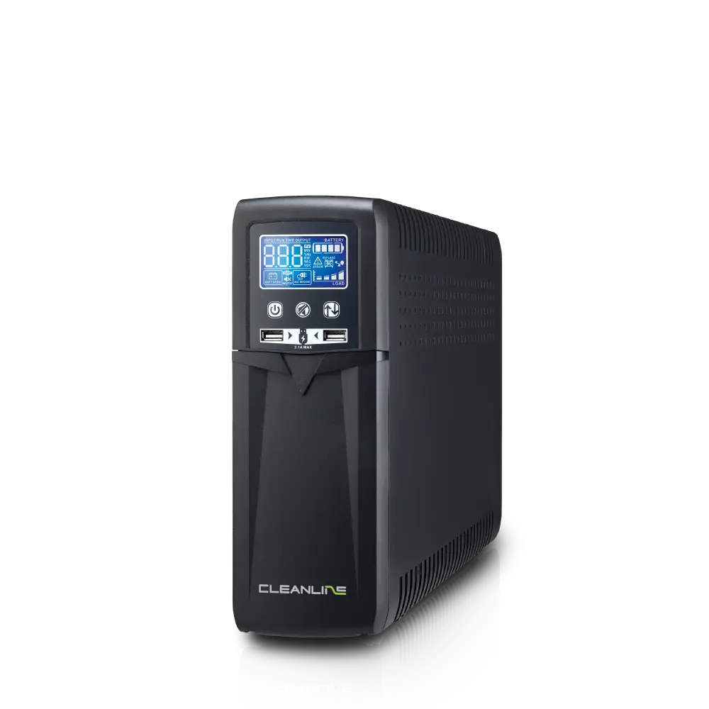 ภาพด้านหน้าเครื่องสำรองไฟ CLEANLINE Prime-1200 และ Prime-1500