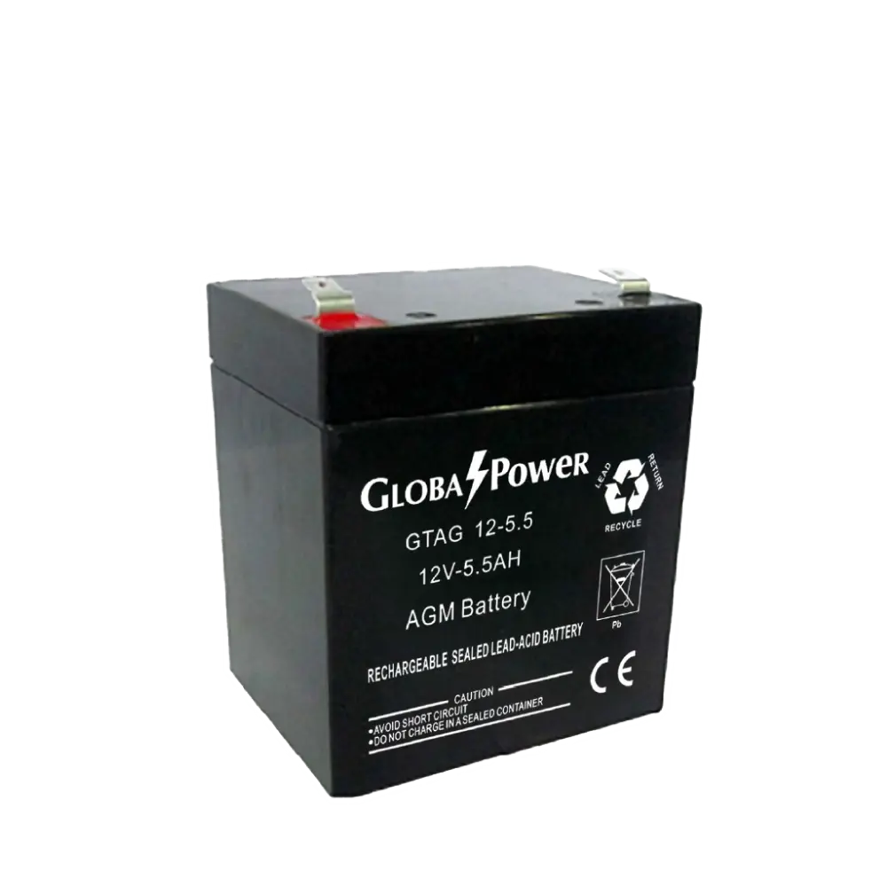 ภาพแบตเตอรี่ GlobalPower GTAG12-5.5 ขนาด 12V 5.5Ah สำหรับระบบสำรองไฟ