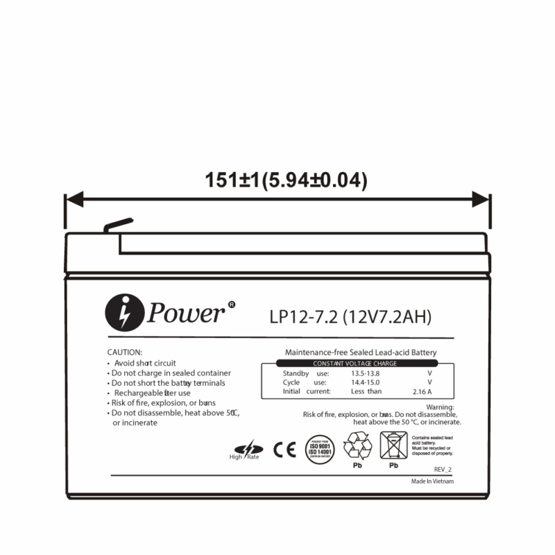 iPower LP12-7.2 - Image 2