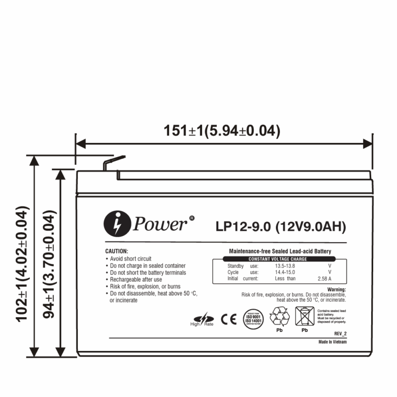 iPower LP12-9.0 - Image 2