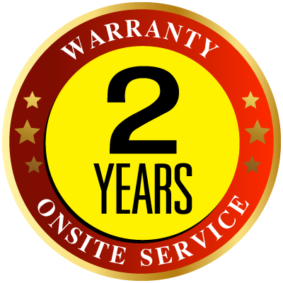 รับประกันคุณภาพสินค้า 2 ปี