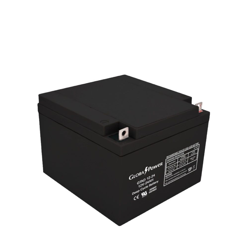 GlobalPower GTAD12-24 ภาพแบตเตอรี่ 12V 24Ah