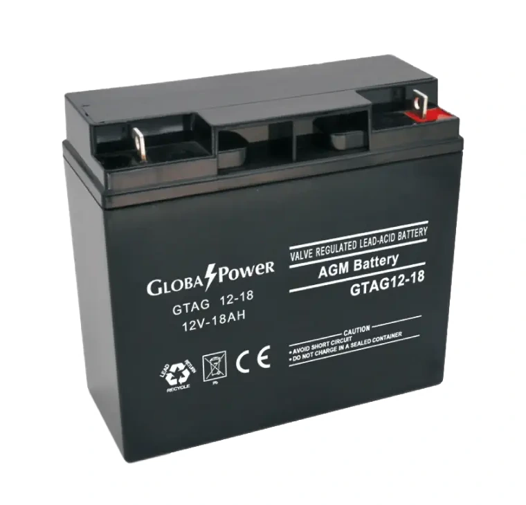 ภาพแบตเตอรี่ GlobalPower GTAG12-18 ขนาด 12V 18Ah สำหรับระบบสำรองไฟ