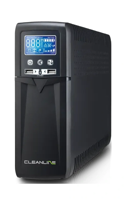 ภาพด้านหน้าเครื่องสำรองไฟ CLEANLINE Prime-1200 และ Prime-1500