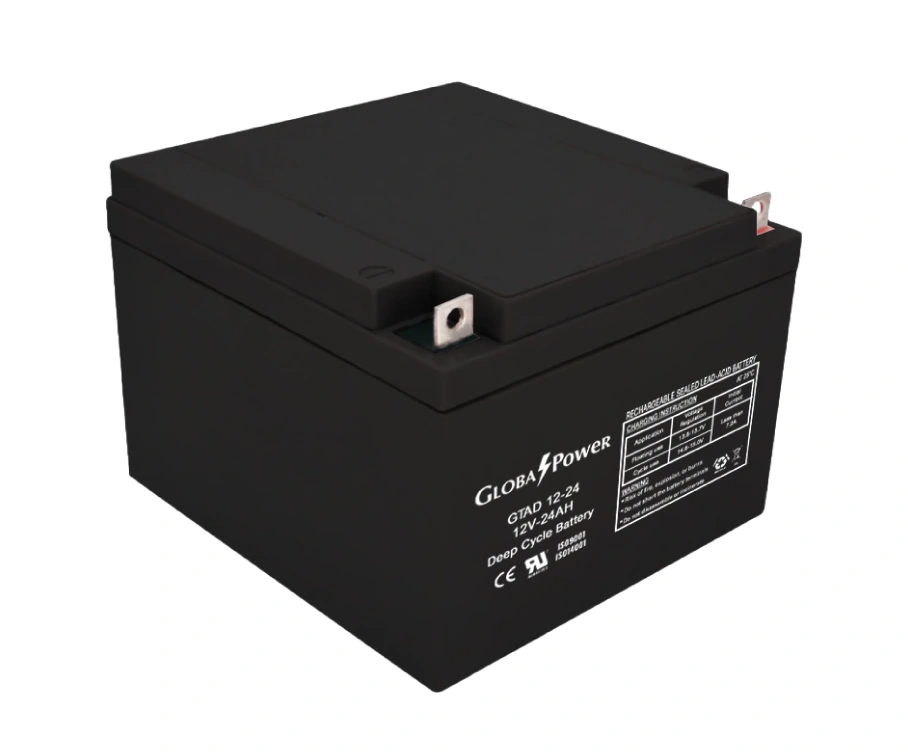 GlobalPower GTAD12-24 ภาพแบตเตอรี่ 12V 24Ah